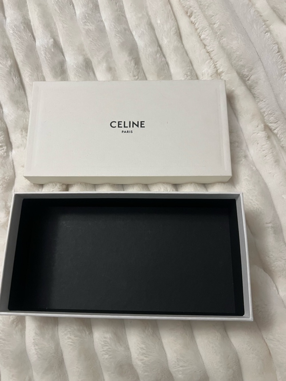 Celine White Box with Black Interior